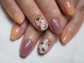 ミーナネイル(miinanail)/べっ甲ネイル