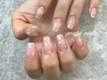 グラフネイル(graph nail)の写真/【自爪に優しいフィルイン☆ハンドマッサージ付】15:00までのご予約がお得!!オフ込み90分アートし放題☆☆