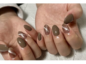 ワンカラー+マグネット施術写真