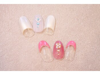 ネイルサロン ブリオン(Nail Salon Bullion)/ストーンフラワーネイル