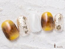 アイネイルズ 横浜WEST店(I-nails)/ブラウン夏ニュアンス8000円