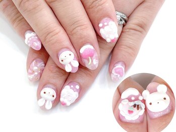 ネイルコレクション ピンク(Nail Collection Pink)/こってりジェル放題★３Ｄうさぎ