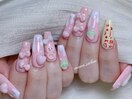 可愛いいちごネイル