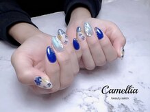 カメリア(Camellia)/手描き/フィルイン