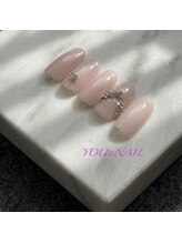 ユウネイル(YOU由NAIL)/上品ワンホン×オフィスネイル