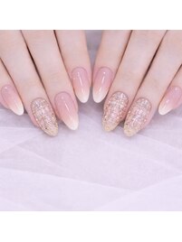 ツイードネイル/春ネイル