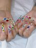 【チップ】Gel-X長さ出し10本&パーツ付け放題(120分)¥11990