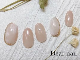 ベージュタイダイ×ミラーライン