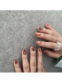 brown line nail