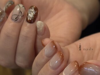 アイネイルズ 吉祥寺店(I nails)/ちぐはぐグラデーションネイル