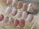 ニュアンスお花ネイル
