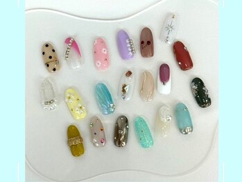 ネイルサロン エルフィン ル シエル(Nailsalon elfin Le ciel)の写真/【栄・矢場町】定額ネイルリニューアル★幅広いデザインから選べるので理想の指先が叶う！