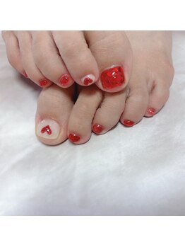 ワイズビューティー 広島立町店(y's beauty)/フット持ち込みアート¥8480