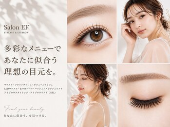 サロンイーエフ 金山店(salon EF)の写真/話題!マツエクとパーマの同時施術◎アンドヘルシー(フラットラッシュ+まつげパーマ)100本￥8680/120本￥8980]