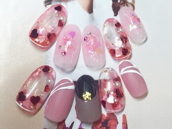 ネイルサロン キャンディネイル(Candy Nail)/ハートホロネイル by増田