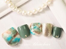 ネイルサロン ブランシュール(Nail Salon Blancheur)/アースカラーフットネイル