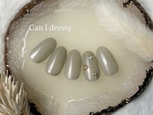 キャンアイドレッシー 八王子/シンプル　ビジューネイル