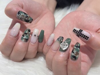シェルネイル(SHELL NAIL)/クロム/迷彩/staff:ohtsuka
