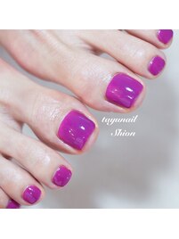 パープルワンカラーネイル