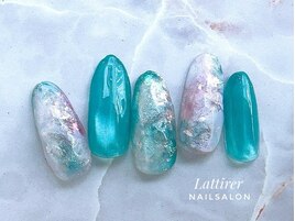 夏のニュアンスネイル