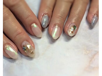 ビィラボネクスト(BELAB NEXT)/天然石ネイル×シェル