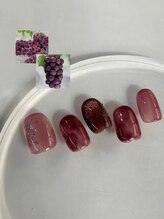 ツーバイ マックスビューティー 下北沢(2by MAX BEAUTY)/ぶどうネイル　¥7300