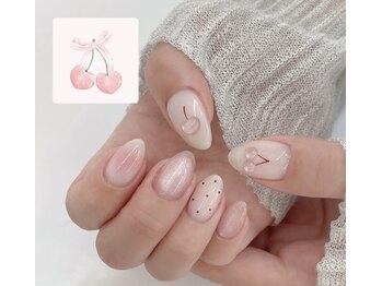 さくらんぼネイル