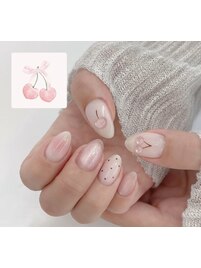 さくらんぼネイル