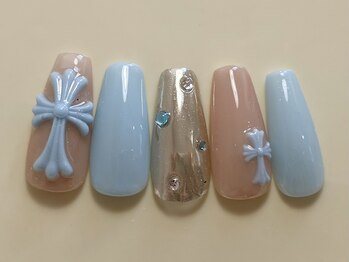 ジェミーネイル シンジュク(Jemiy nail shinjuku)/水色クロム海外