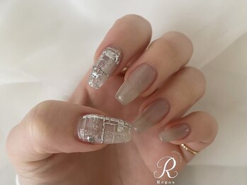 ルポ(Repos)/ニュアンスチェック柄