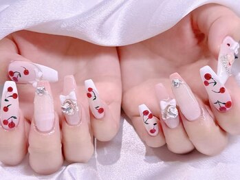 エムズ ネイルサロン(M2)/長さだチェリーフレンチ