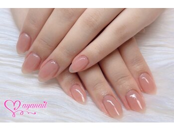 アヤネイル(ayanail)/シアーピンクネイル！！