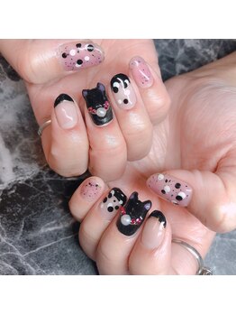 シュシュ ルージュ(chouchouRouge)/猫ネイル