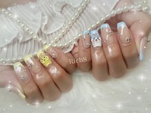 ネイルアンドまつげエクステ リッチエイト 原宿店(Rich8)/はちわれうさぎフレンチネイル