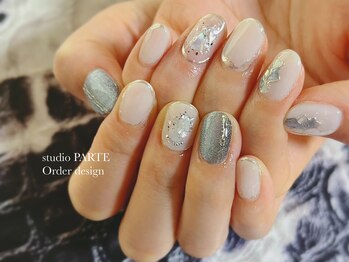 スタジオパルテ ネイルアイラッシュ(studio PARTE)/涼やかネイル
