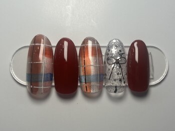 ジョアネイル(JOA Nail)/タータンチェック/マグ/リボン
