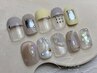 《YUKI こだわり定額ハンドネイル》オフ、ケア込み  ¥10000→¥8500