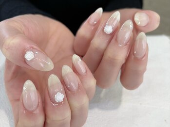 ネオリーブシェリエ 浅草店(Neolive cherie)/ホワイトローズネイル