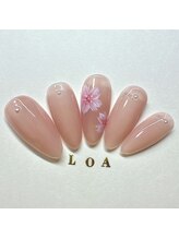 LOA.NAIL 本八幡店/【長さ出し】春の上品フラワー