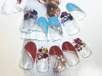 ネイルサロン キャンディネイル(Candy Nail)/ホログラデ by佐合
