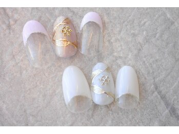 ネイルサロン ブリオン(Nail Salon Bullion)/シャイニングドレープネイル