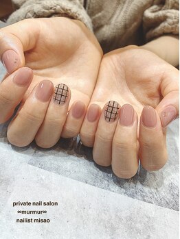 プライベート ネイルサロン マーマ(murmur)/チェックネイル