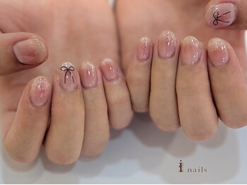 アイネイルズ 四条河原町店(I-nails)/リボンチークマグネット