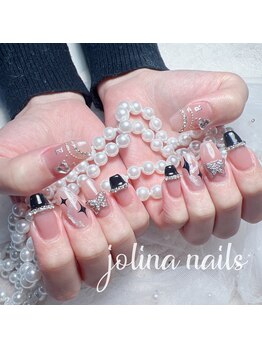 ジョリーナ ネイルズ 鶴見(Jolina Nails)/フレンチ　持ち込みデザイン　