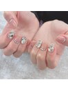 【高】ビジューネイル