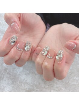 ネイルサロン ドレス(Nail Salon Dress)/【高】ビジューネイル
