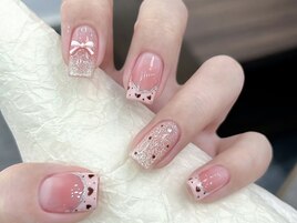 クリスマス/冬ネイル/ツイード