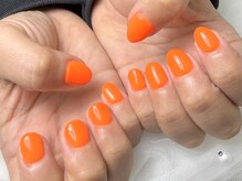 ユニネイル 池袋(Uni Nail)/ビタミンオレンジネイル♪