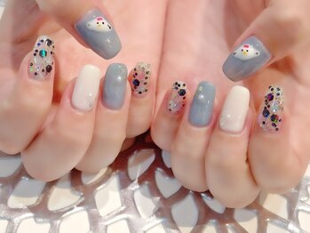 ラルネイル 大宮(Lull. nail)/＃雪だるま＃定額＃ホロラメ