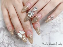 ノアブルーバードネイルズ(Noah' bluebird .nails)/ラメグラデ・スカルプチュア